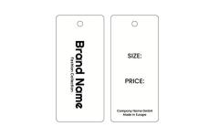 Hang tag Model HT-M117 Hanglabels Model HT-M117