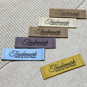Kunstleren label Model EP-M109 Kunstleren labels - EP-M109
