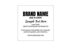 Kunstleren labels Model EP-M137