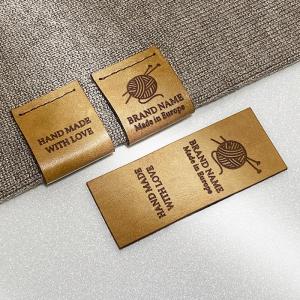 Leren label van echt leer Model EP-M61 Lederen labels van echt leer - EP-M61