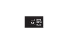 Kleding maatlabels Model TC-M226