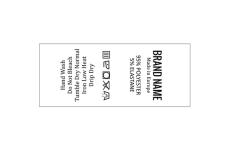 Wasverzorging Etiketten Model TC-M25