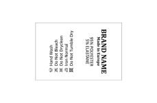 Wasverzorging Etiketten Model TC-M335