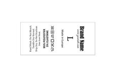 Wasverzorging Etiketten Model TC-M42