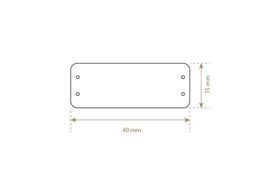 Imitatieleer etiket Model EP-M104
