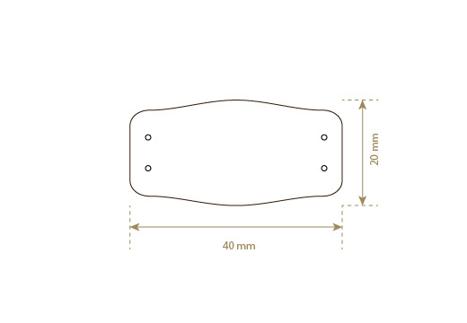 Kunstleren label  Model EP-M114