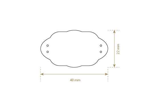 Leren label van echt leer Model EP-M13