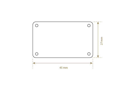 Etiket van synthetisch leer Model EP-M132