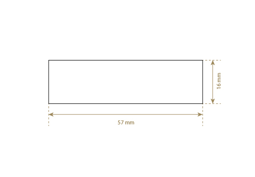 Etiket van synthetisch leer Model EP-M167