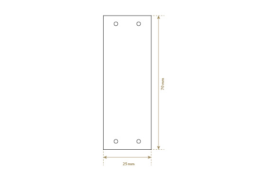 Leren label van echt leer Model EP-M19