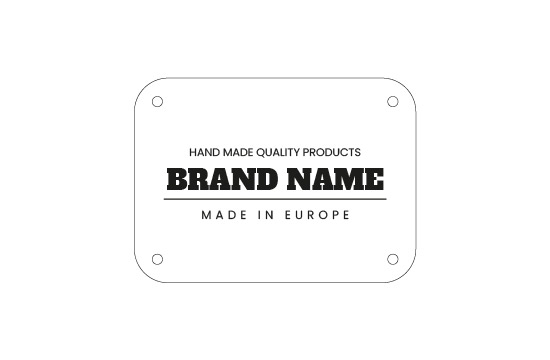 Leren label van echt leer Model EP-M23