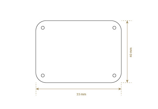 Leren label van echt leer Model EP-M23