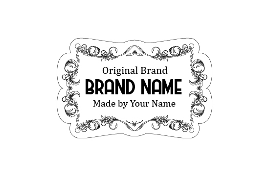 Leren label van echt leer Model EP-M42