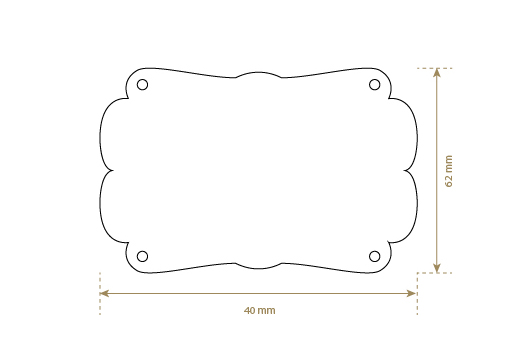 Leren label van echt leer Model EP-M42
