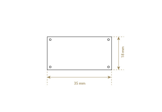 Leren label van echt leer Model EP-M44