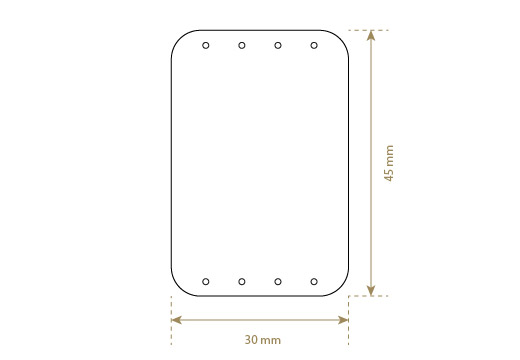 Leren label van echt leer Model EP-M6