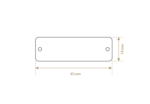 Leren label van echt leer Model EP-M62