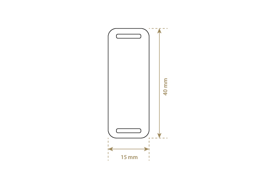 Leren label van echt leer Model EP-M65