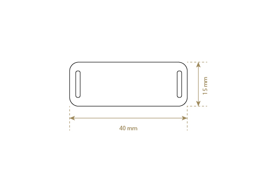 Leren label van echt leer Model EP-M69