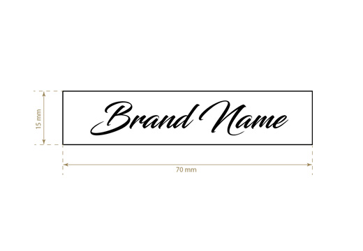 Bedrukt textiel label Basic Style Model TL-M1
