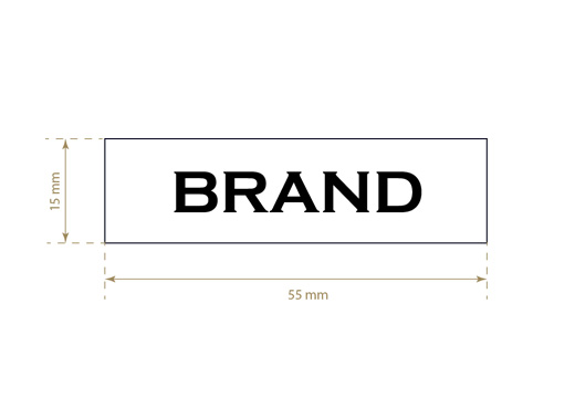 Bedrukt textiel label Trendy Style Model TL-M10