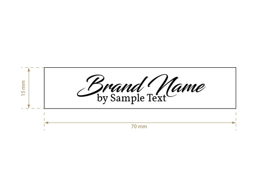 Bedrukt textiel label Fashion Style Model TL-M97