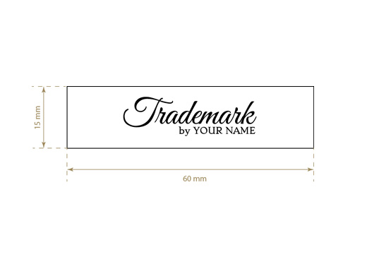 Bedrukt textiel label Vogue Style Model TL-M87