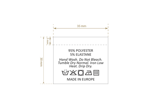 Wasverzorging Etiket Model TC-M194