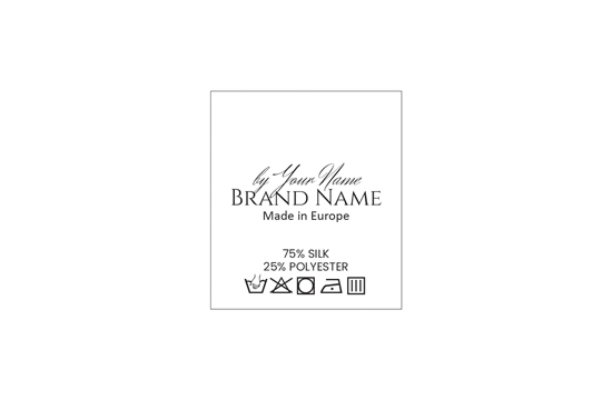 Wasverzorgingsetiket Model TC-M195