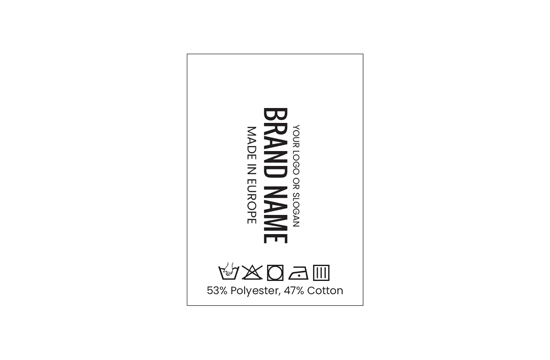 Wasverzorgingsetiket Model TC-M196