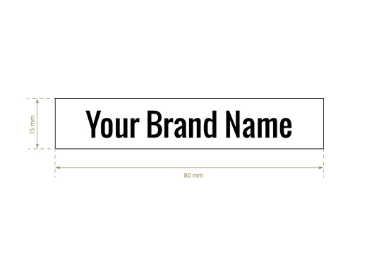 Bedrukt textiel label Regular Style Model TL-M2