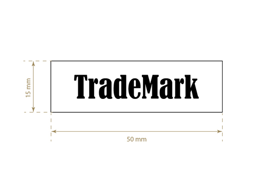 Bedrukt textiel label Compact Style Model TL-M4