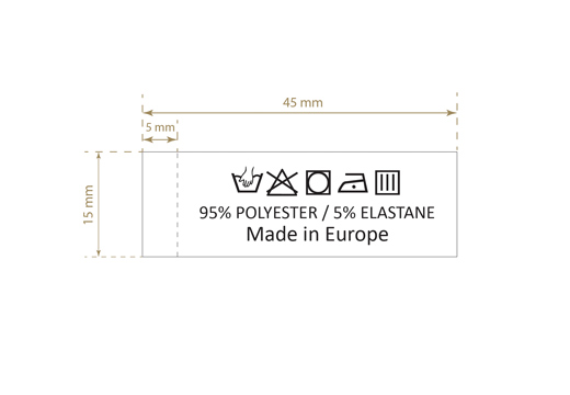 Wasverzorging Etiket Model TC-M407