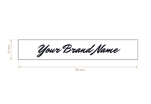 Bedrukt textiel label Long Style Model TL-M6