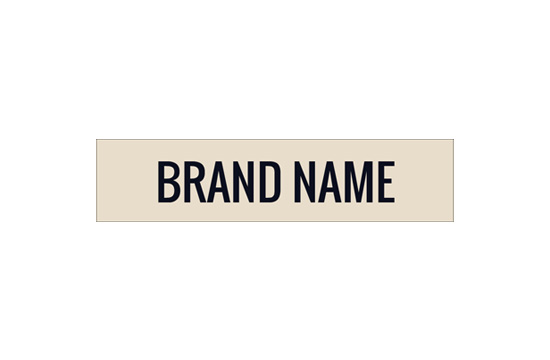 Bedrukt textiel label Elegant Style Model TL-M9