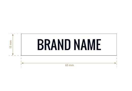 Bedrukt textiel label Elegant Style Model TL-M9