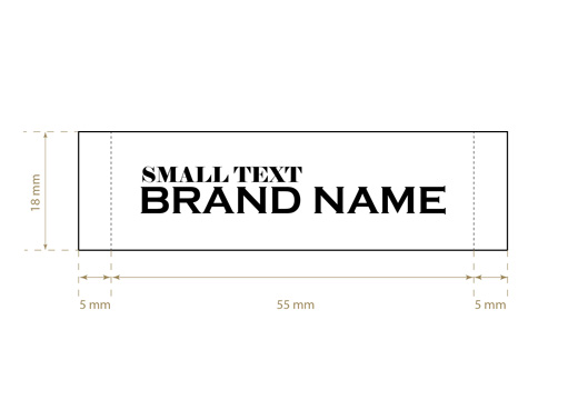 Geweven label Regular Style Model WL-M18
