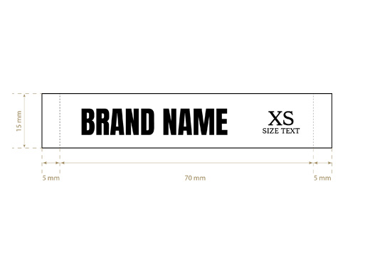 Geweven label Rife Style Model WL-M24