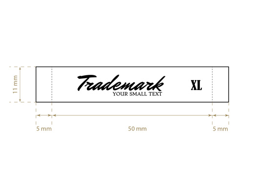 Geweven label Common Style Model WL-M27