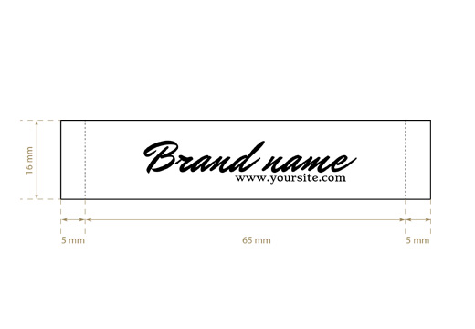 Geweven label Plain Style Model WL-M28