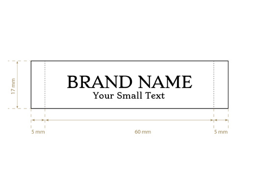 Geweven label Pure Style Model WL-M30