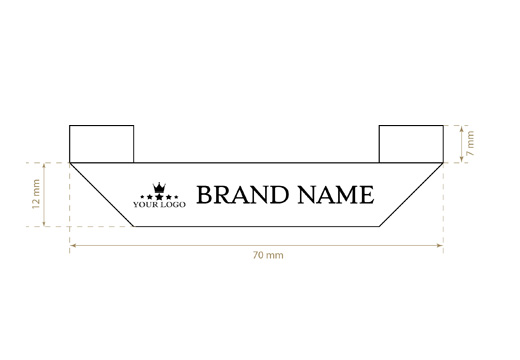 Geweven label Nice Style Model WL-M37