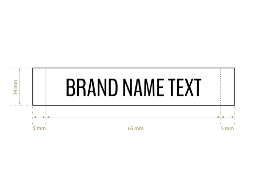 Geweven label Standard Style Model WL-M5