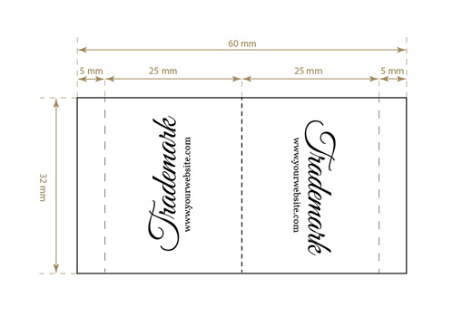 Geweven label Intense Style Model WL-M53