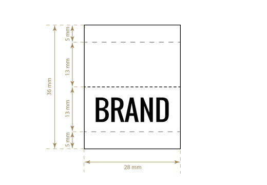 Geweven label Small Style Model WL-M54