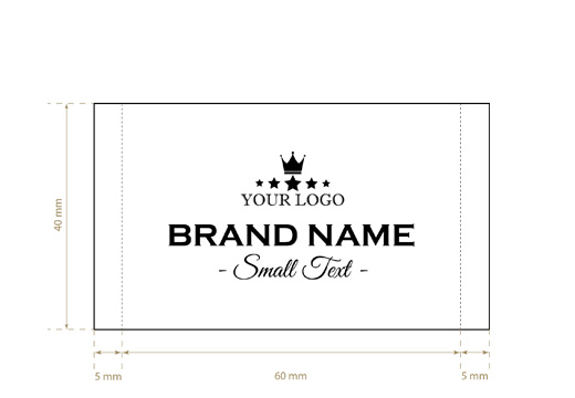 Geweven label Portly Style Model WL-M70