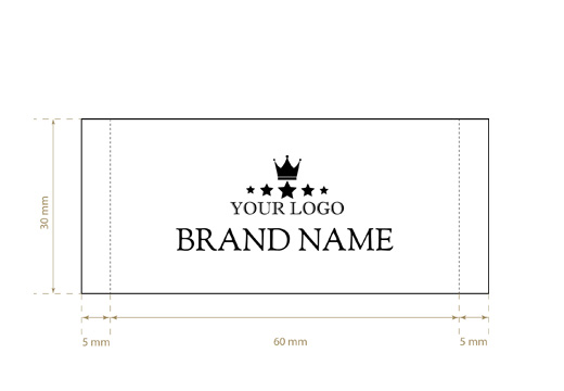 Geweven label Graceful Style Model WL-M76