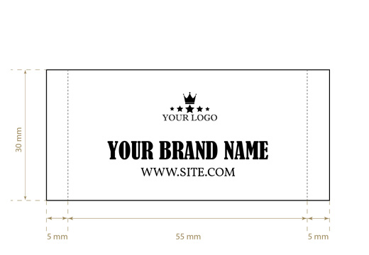 Geweven label Rich Style Model WL-M84