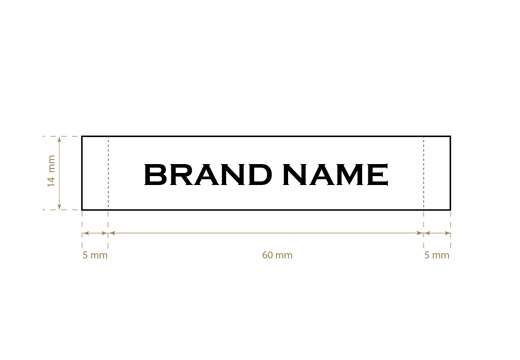 Geweven label Model WL-M86