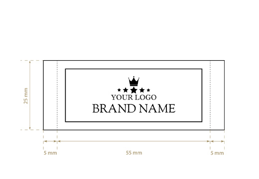 Geweven label Frank Style Model WL-M90